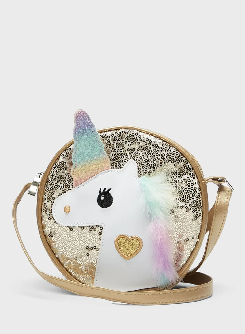 shoexpress Kids Unicorn Print Crossbody Bag