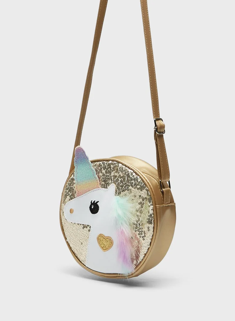 shoexpress Kids Unicorn Print Crossbody Bag