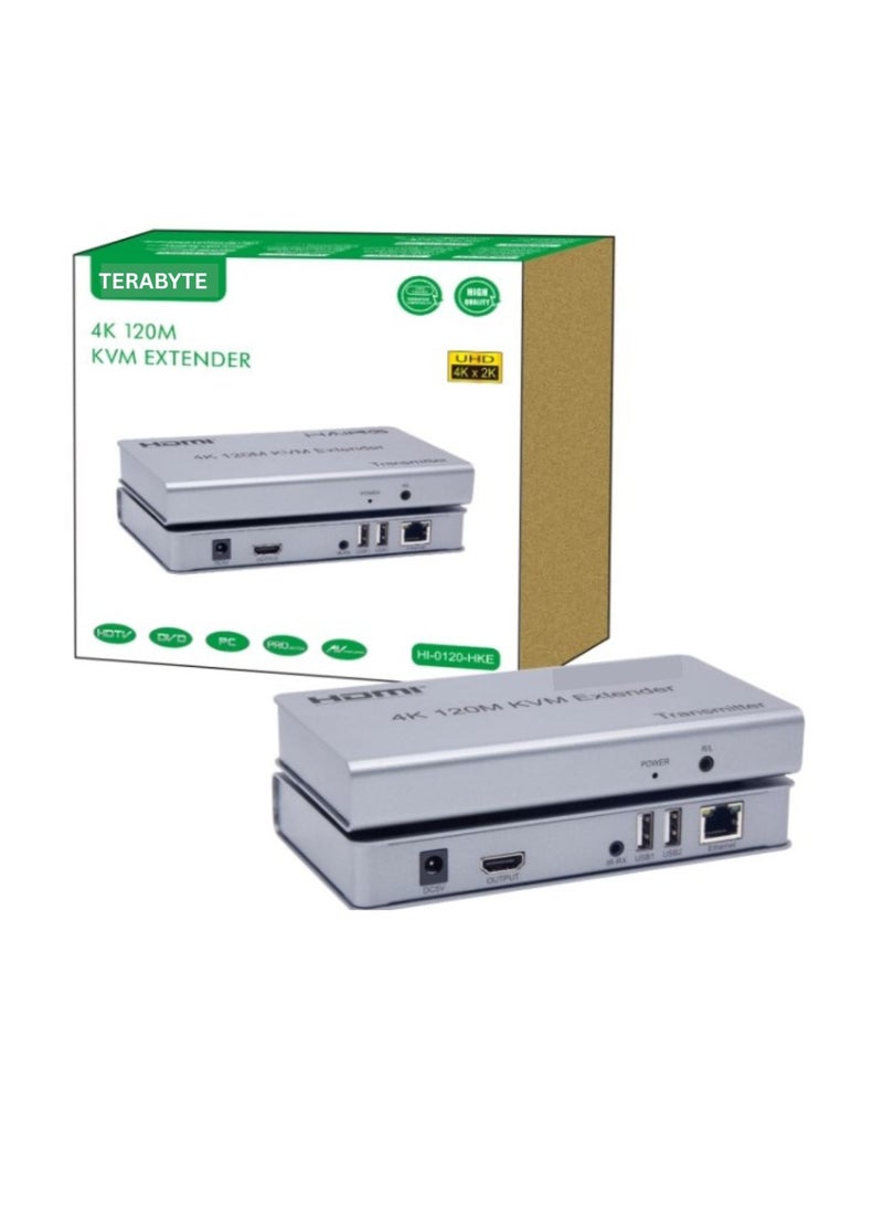 Terabyte HDMI EXTENDER WITH USB KVM 120MTR SUPPORT 4K - Image 1