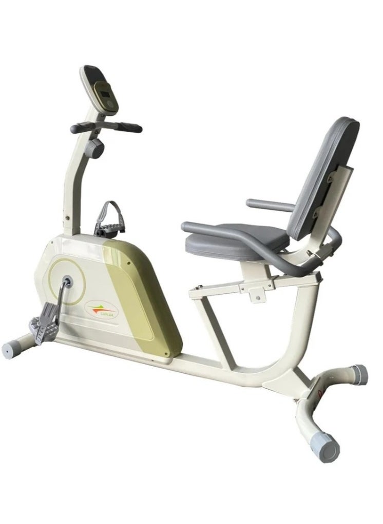 Lijiujia - Magnetic stationary exercise bike with seat and backrest, 14 levels, 110 kg capacity - Image 1