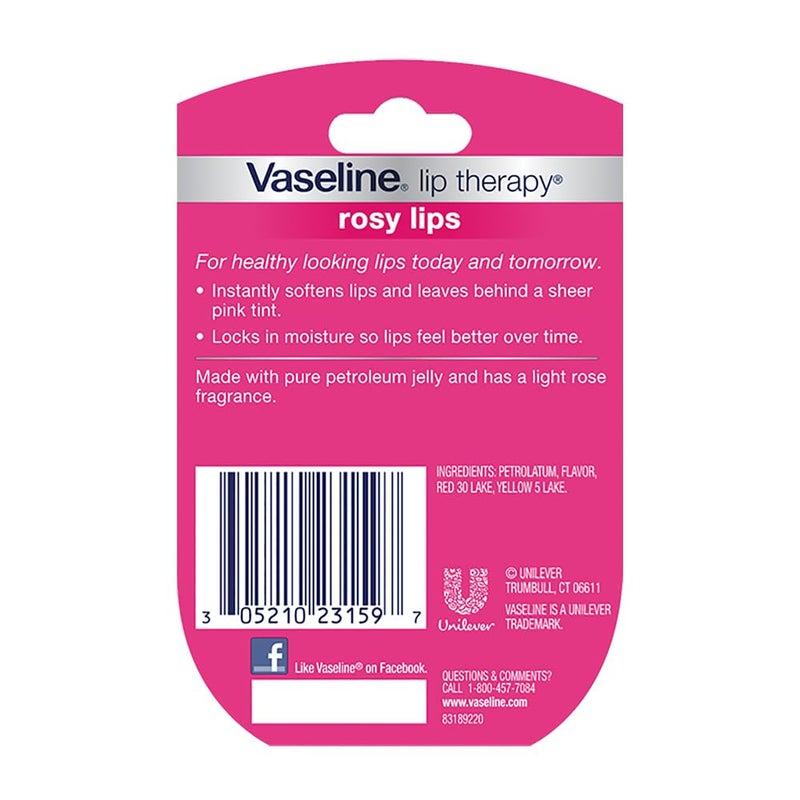 Vaseline بلسم شفاه فازلين الملون مصغر، وردي، 0.25 أونصة (عبوة من 8) - Image 3