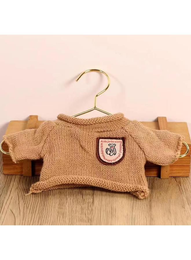 Bear Doll Toy Cloth Doll Wearing Replaceable Plush Sweater Sweatshirt Teddy Bear Clothes Clothes-Color:White Sweatshirt-Height:70cm Bear Wear - Image 5