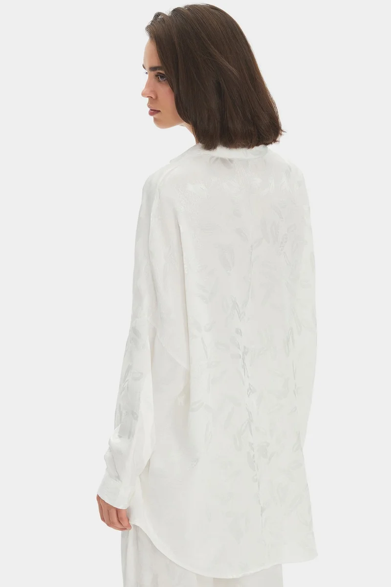 جون Women's Exclusive Regular/normal Fit Viscose Blend Patterned Shirt