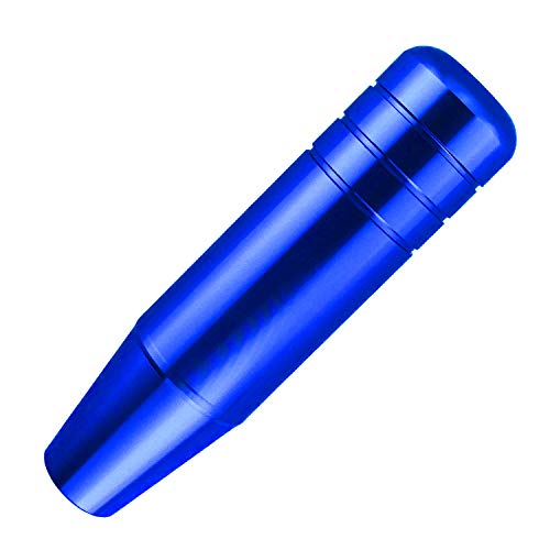 Abfer 5" Heavy Weighted Shifter Knob, Aluminum Alloy Car Gear Lever Stick Shift Handle Fit Most Automatic Manual Vehicle (Blue) - Image 1