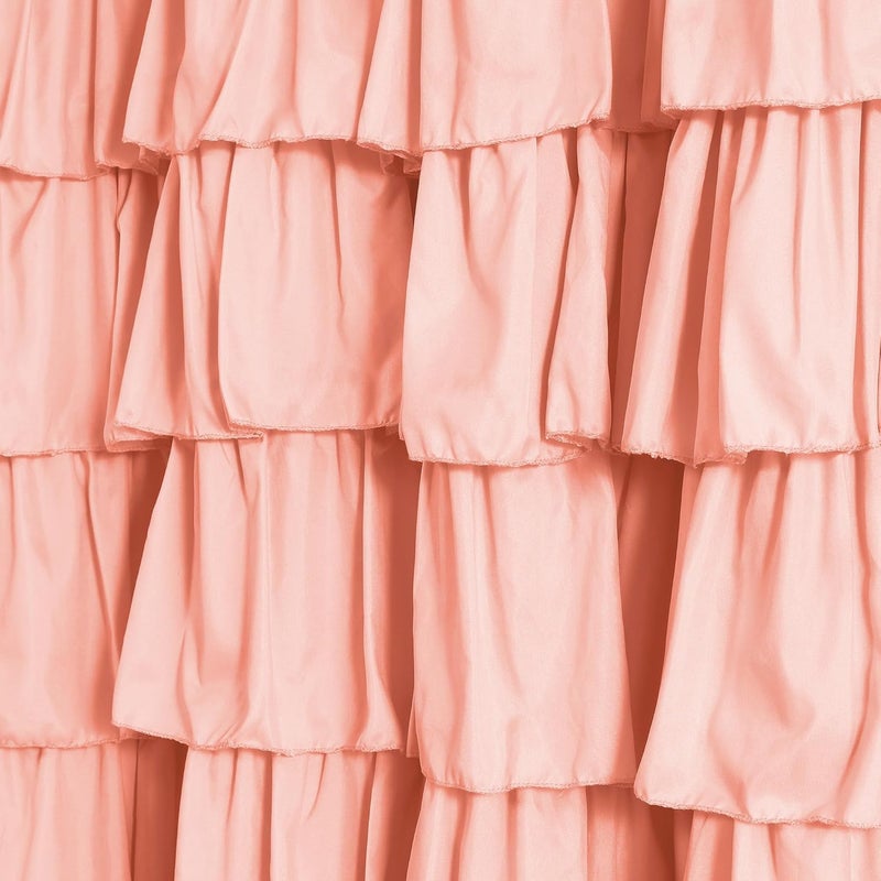 Lush Decor , Blush Ruffle Shower Curtain, 72" x 72", 72" x 72 - Image 2