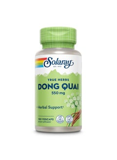 Solaray Dong Quai Root 550Mg  Healthy Menstrual  Menopausal Support  Womens Health Supplement  Whole Root  Nongmo Vegan  Lab Verified  100Ct  - Image 1