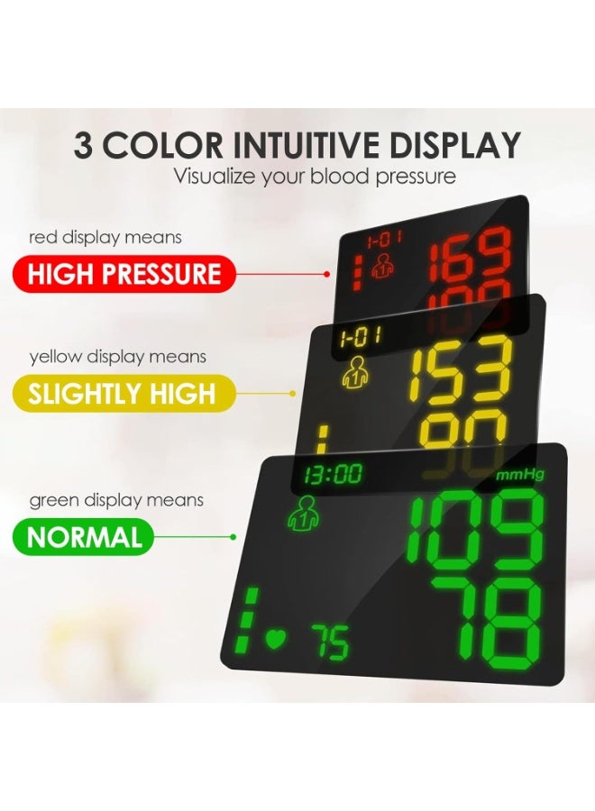 olayks Wrist Digital Blood Pressure Monitor, Voice Enabled Automatic BP Machine with Adjustable Cuff, Heart Rate Detector, 2 AAA Batteries for Home Travel Office - Image 5