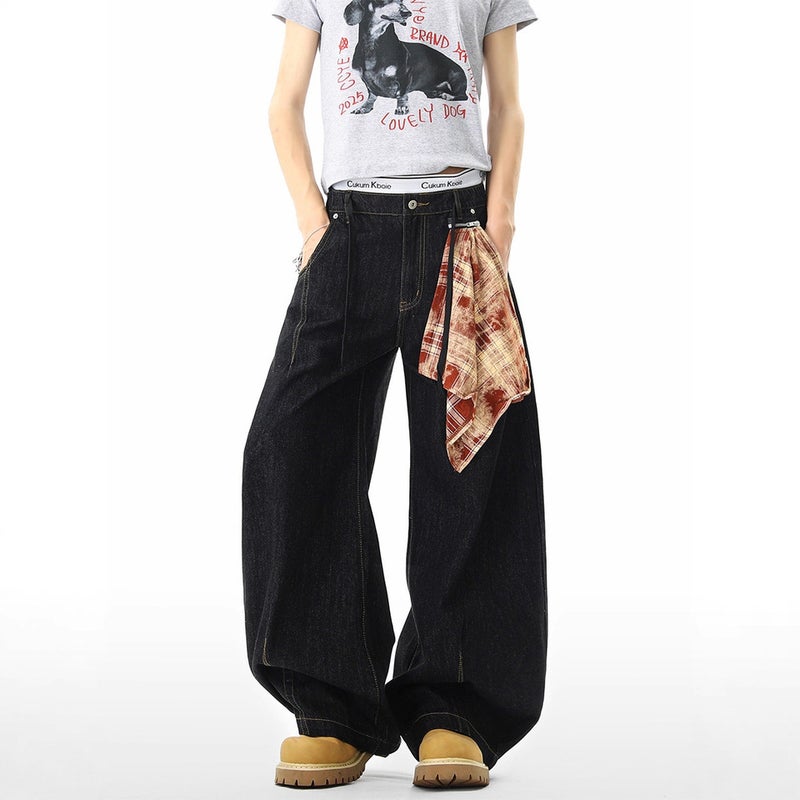 Unisex Classic Denim Jeans Loose Fit Daily Outdoor Wear - Image 3