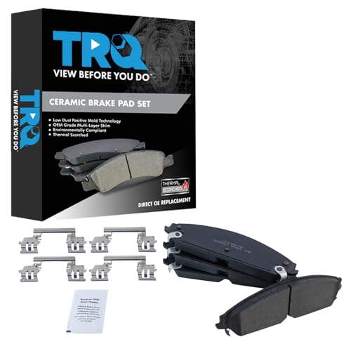 TRQ Front Brake Pads Ceramic Compatible with 2013-2014 Chrysler 200 2005-2019 300 Dodge Avenger 2008-2009 Caliber 2009-2019 Challenger 2006-2019 Charger 2005-2008 Magnum - Image 2