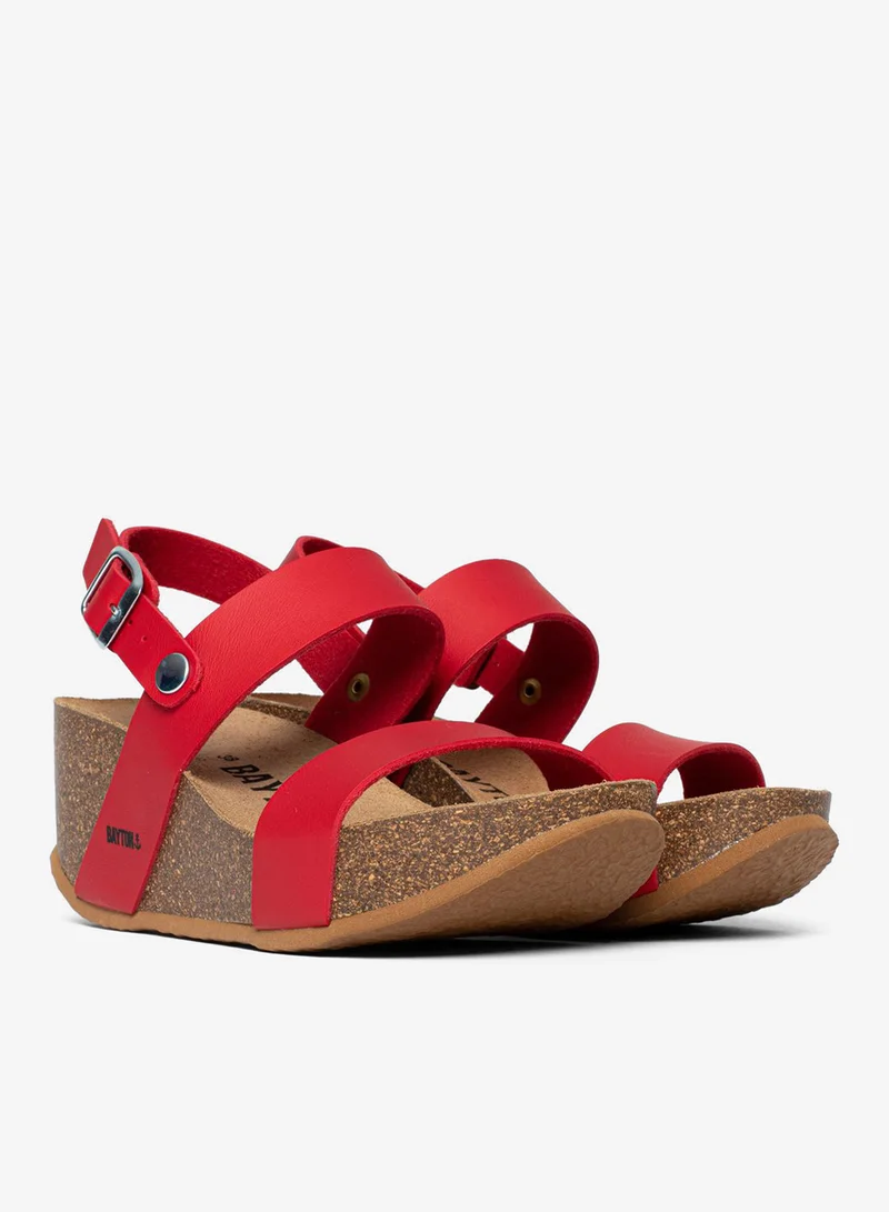 BAYTON Selene Multi Strap Wedge Sandals