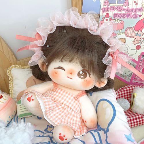 CALEMBOU Plush Doll, 20cm Cute Cotton Dolls with Skeleton, Anime Plushies Soft Stuffed Dress Up Doll, Kawaii Plush Toys Rag Dolls with Clothes Birthday Gift for Girls (Doll&Clothes-Winkii) - Image 3