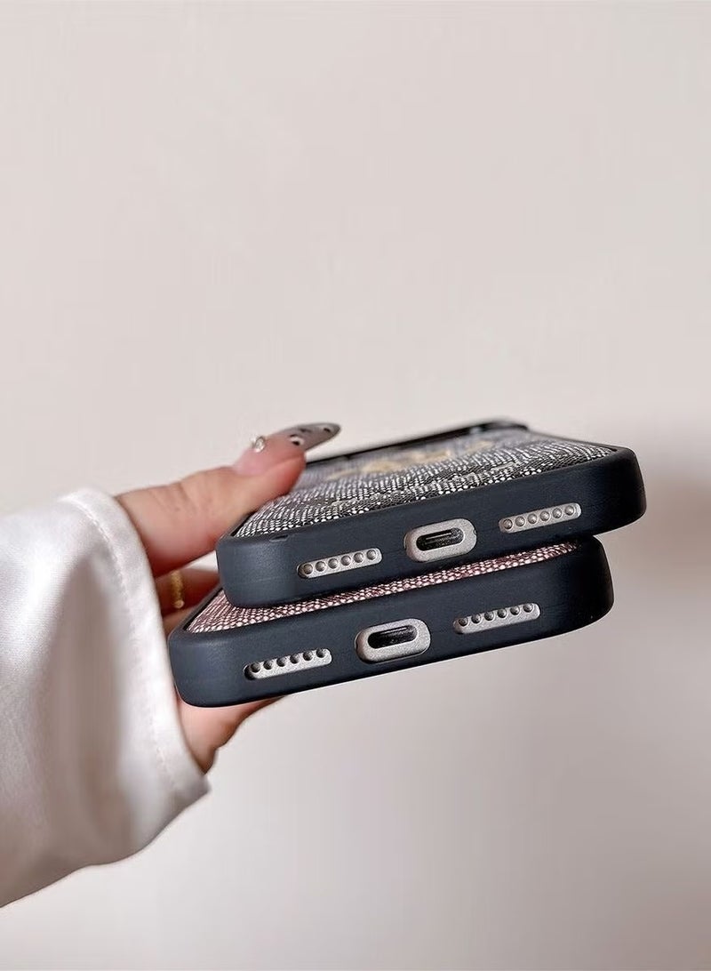 GUESS IPhone 17 Pro cover, with a logo and a leather design approved by the global brand Guess. - Purple - Image 4