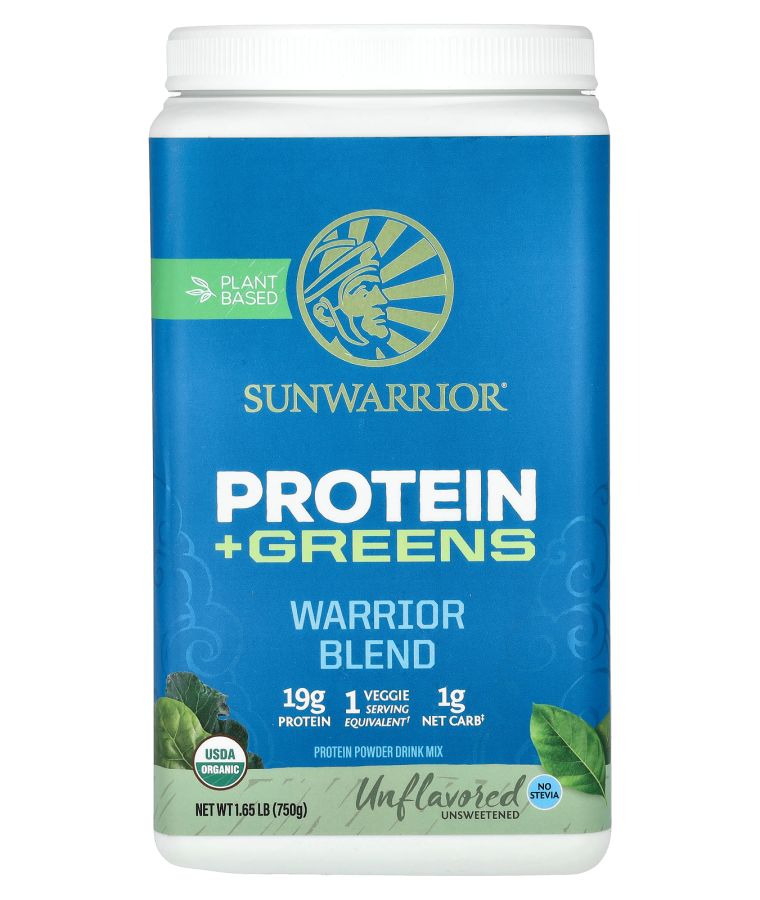 Sunwarrior Warrior Blend Protein + Greens Unflavored 1.65 lb (750 g)