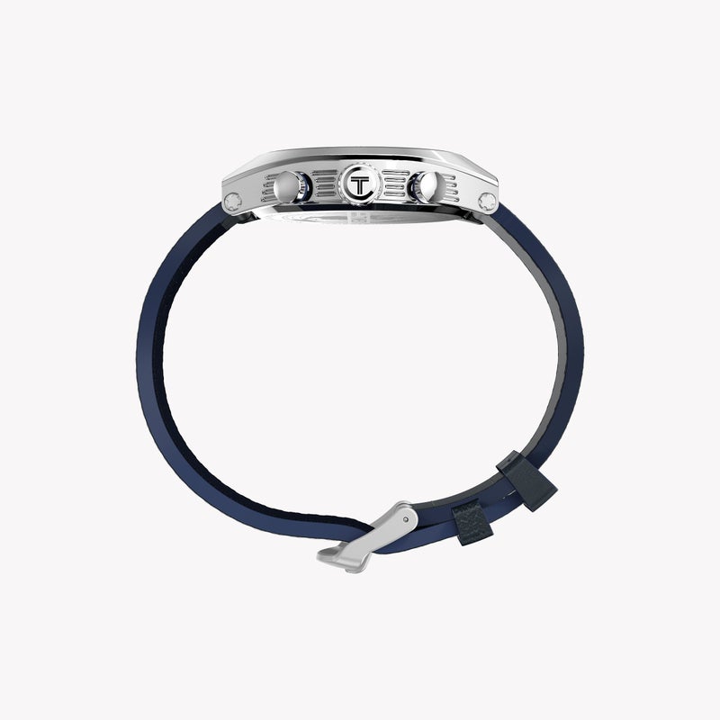 TIMEX Mens Legacy Tonneau SST Blue Dial Blue Strap Watch TW2W93500 - Image 2