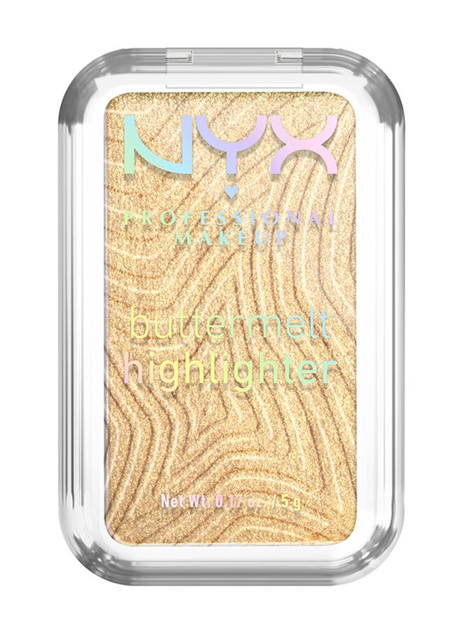 NYX PROFESSIONAL MAKEUP - Buttermelt Highlighter Powder Highlighter 12 HR Wear Fade And Transfer Resistant Butta Than Gold - Image 1