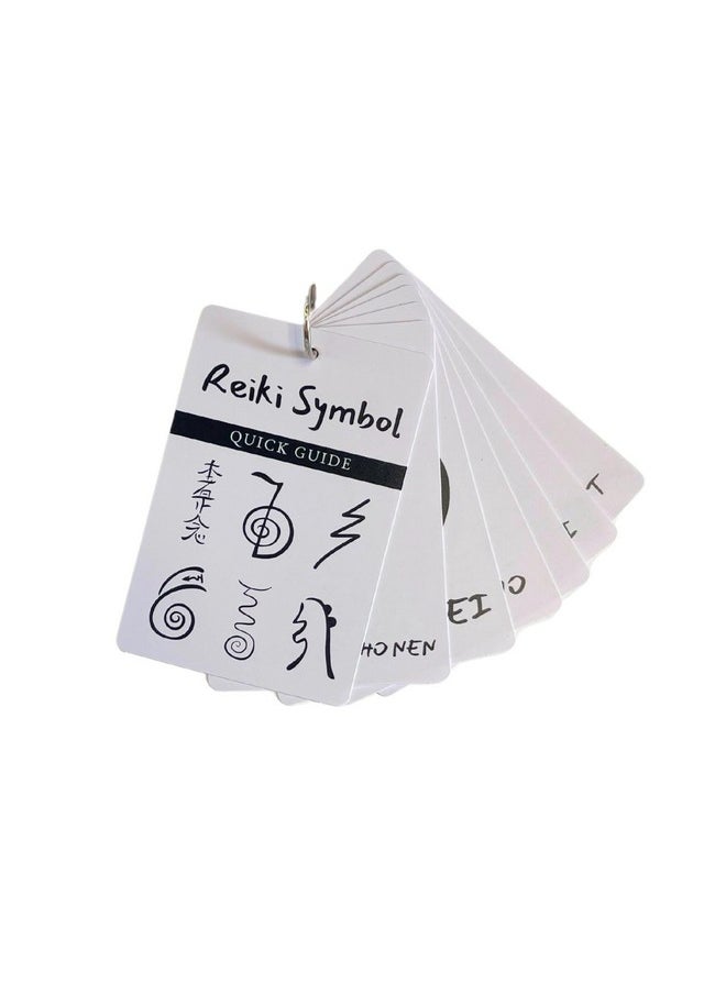 Lashicorn - Reiki Symbol Guide Flip Book Laminated 3X4.5” Inches Cards | Step By Step Drawing And Symbol Use With Reiki Clients For Session Notes Ultimate Healing - Image 1