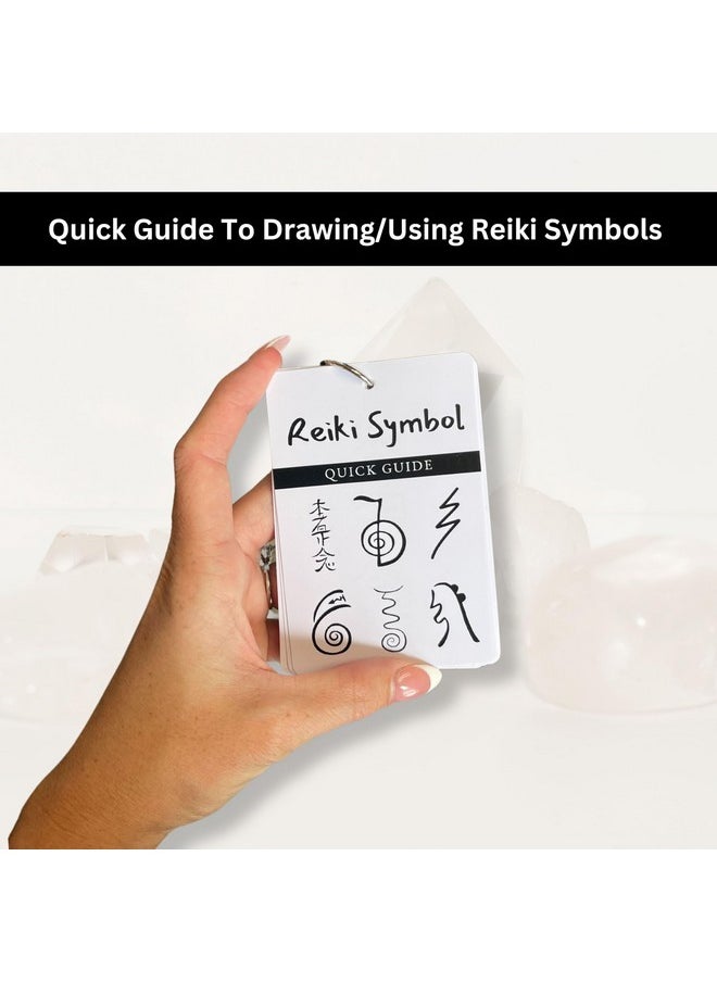 Lashicorn - Reiki Symbol Guide Flip Book Laminated 3X4.5” Inches Cards | Step By Step Drawing And Symbol Use With Reiki Clients For Session Notes Ultimate Healing - Image 1
