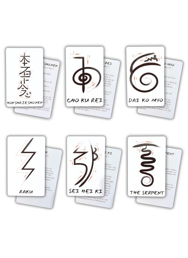 Lashicorn - Reiki Symbol Guide Flip Book Laminated 3X4.5” Inches Cards | Step By Step Drawing And Symbol Use With Reiki Clients For Session Notes Ultimate Healing - Image 1