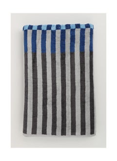 White Rose Towel 4 Piece Bathroom  Set - BRICKS STRIPE - 500 GSM - 100% Cotton Velour - 2 Bath  70X140 cm & 2 Hand  50x90 cm -MultiColour - Modern Stripe Design - Luxury Touch - Extra Absorbent  - Image 5