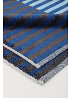 White Rose Towel 4 Piece Bathroom  Set - BRICKS STRIPE - 500 GSM - 100% Cotton Velour - 2 Bath  70X140 cm & 2 Hand  50x90 cm -MultiColour - Modern Stripe Design - Luxury Touch - Extra Absorbent  - Image 3