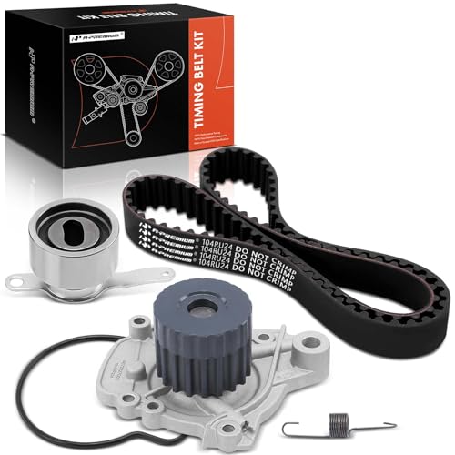A-Premium Engine Timing Belt Kit & Water Pump Compatible with Honda Civic 1996-2000, Civic del Sol 1996-1997, 1.6L - Image 1