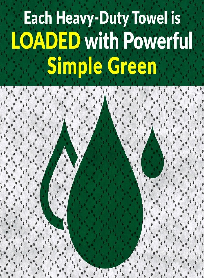 Simple Green Professional Grade Heavy-Duty Cleaning and Degreasing Towels, All-Purpose Cleaning Wipes, 75 count (Pack of 2) - Image 3