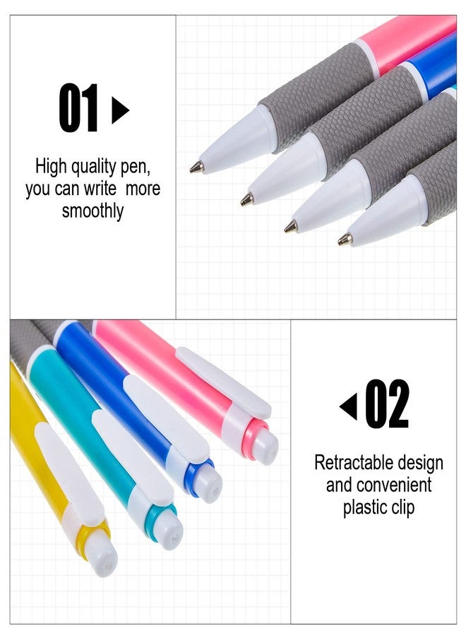 Henoyso 200 Count Retractable Ballpoint Pens Bulk 0.7 mm Black Ink Click Pens Back to School Pens Supplies for Teens Office Students Gifting for Back to School - Image 3