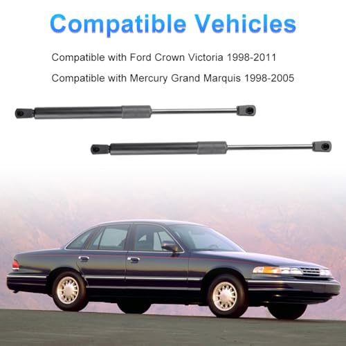 zayody Front Hood Lift Supports Shock Struts Gas Springs Compatible with Ford Crown Victoria 1998-2011 Mercury Grand Marquis 1998-2005 Replacement for 4118 8194134 SG304024 6W7Z16C826A PM3156 - Image 3