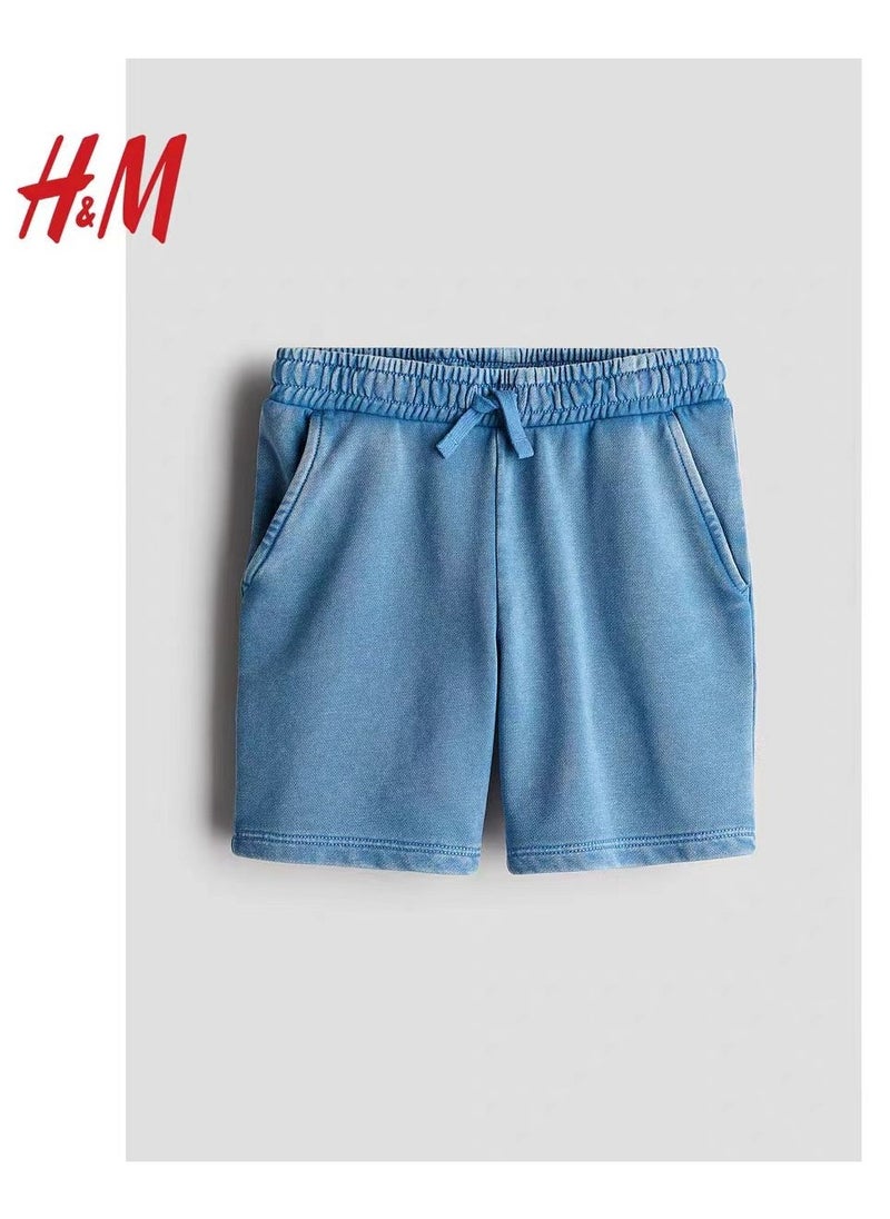 H and M - HM Children's Summer Cotton Casual Simple Elastic Waist Comfortable Casual Pants - Image 1