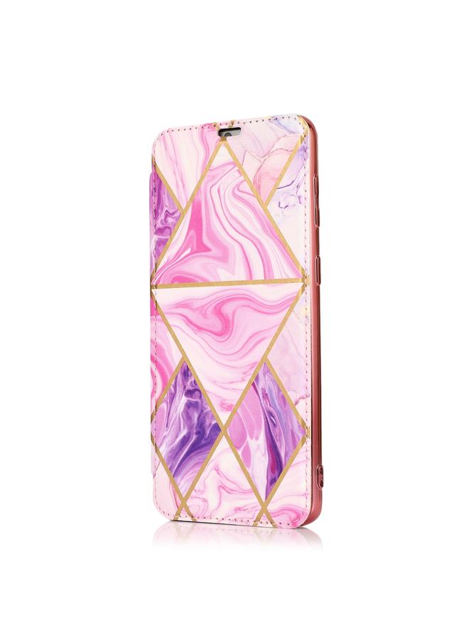 اس-توب جراب لهاتف Samsung Galaxy S21+ 5G مطلي باللون البرونزي من البولي يوريثان الحراري مع حامل وفتحة بطاقة. جراب جلدي قلاب أفقي من البولي يوريثان الحراري مع حامل وفتحة بطاقة. - Image 2