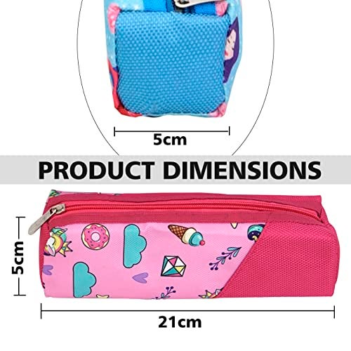 TULMAN Polyester Multipurpose Pencil Pouch Kids B'Day Party Return Gifts to Carry Pencil Pens in Stationery Pouch with Zip Lock Accessories for Boys/Girls/Children (12 Pack),Multicolor - Image 2