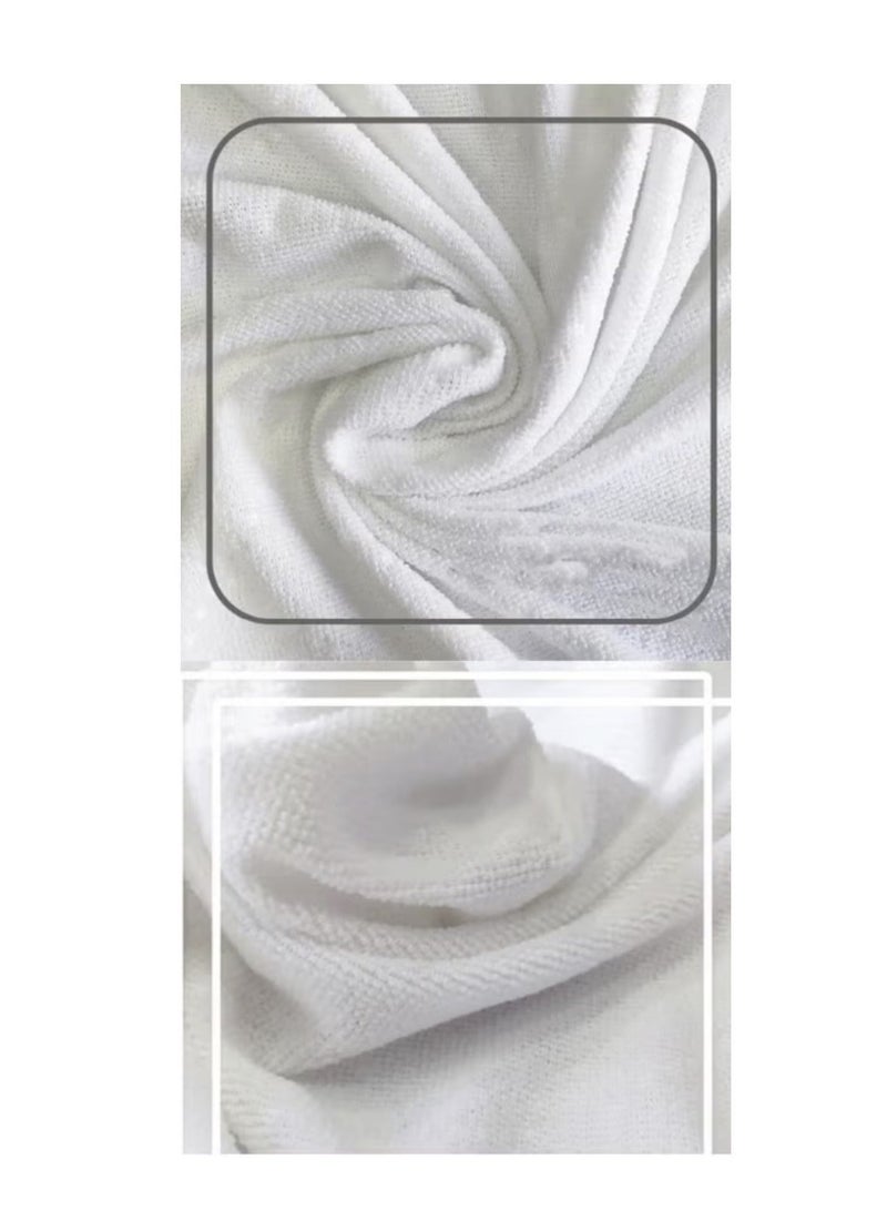 Nusuk Men’s Premium Ihram Set for Hajj & Umrah – Soft Breathable White Fabric with Practical Waist Bag - Image 5