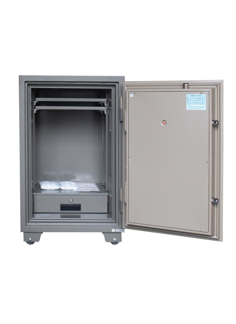 LOTFY GROUP - LGSafe LG88E4 Fireproof Safe Box - Anti-Burglar Safe with 2 Adjustable Shelves, Digital Keypad and Dual Locks Besides an Internal Lockable Drawer  (H88 x W57 x D50 CM, 180KG) - Made in Vietnam - Image 1