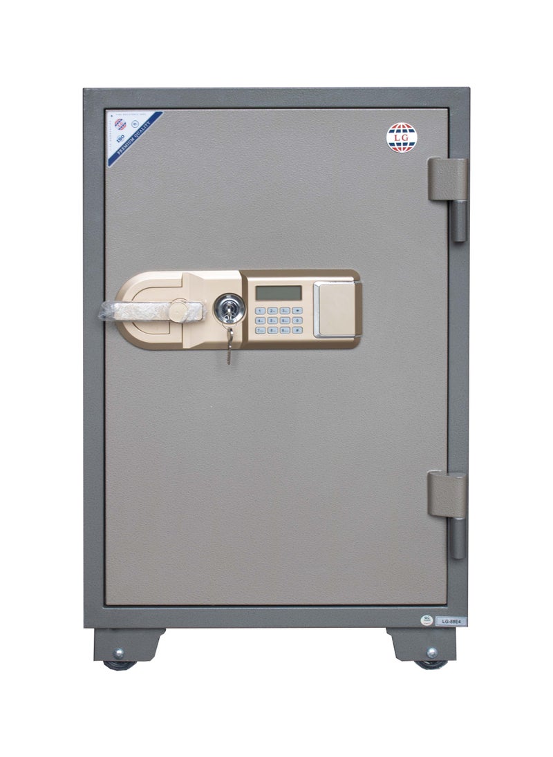 LOTFY GROUP - LGSafe LG88E4 Fireproof Safe Box - Anti-Burglar Safe with 2 Adjustable Shelves, Digital Keypad and Dual Locks Besides an Internal Lockable Drawer  (H88 x W57 x D50 CM, 180KG) - Made in Vietnam - Image 1