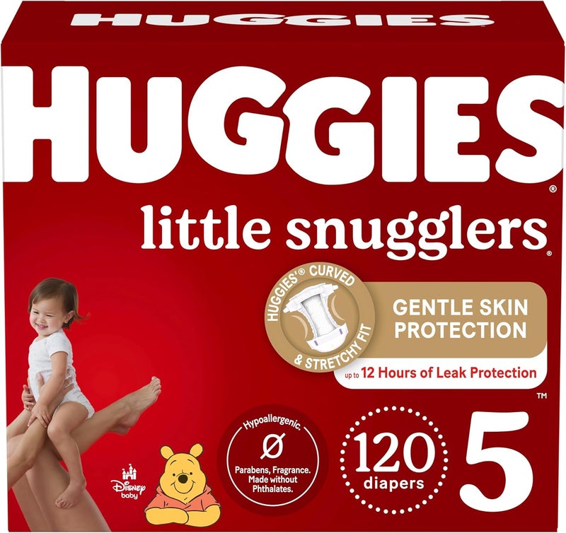HUGGIES حفاضات هاجيز ليتل سنجلرز مقاس 5 للأطفال - 120 قطعة - Image 1