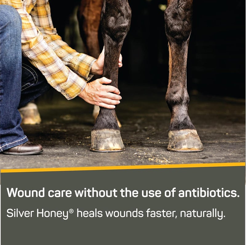 Absorbine Silver Honey Rapid Wound Repair Spray Gel 8oz Bottle, Manuka Honey & MicroSilver BG, Horse & Large Animal Wound Care - Image 3
