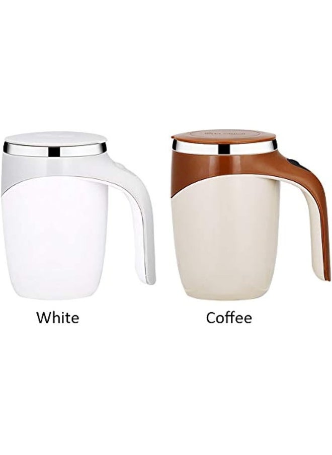 SHOWAY Automatic Magnetic Stirring Coffee Cup Self Stirring Mug Auto Self Mixing Stainless Steel Cup For Coffee Tea Hot Chocolate Milk Mug Fit Home Office Travel  - Image 2