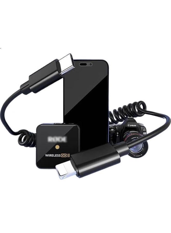 Ten Flashes Tenflash Apple 16 Promax/15 Huawei Xiaomi Type-C Cable 3.5Mm Rode Mammoth M1 Dji Mavic Air Live Broadcast Adapter Wireless Microphone Recording Cable - Image 2