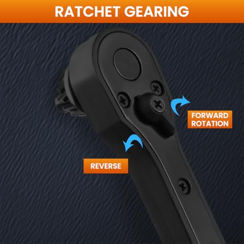 Serplex®Drill Chuck Ratchet Spanner with 3 Sizes Drill Chuck Keys, 2-in-1 Universal Chuck Key Wrench, Steel Ratchet Spanner Tool for Power Tool, Anti-Slip Handle, High Torque Chuck Tool - Image 4