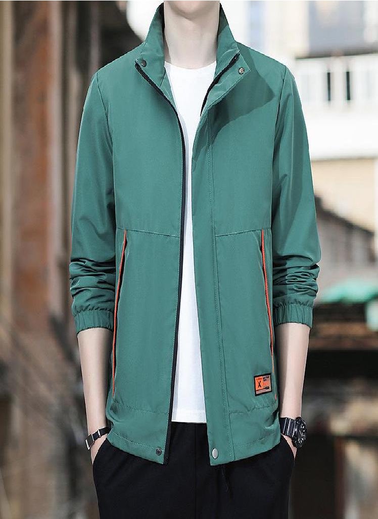 Eckek - Men's Coat Spring and Autumn Leisure Jacket Men's Korean Baseball Uniform Jacket - Image 1