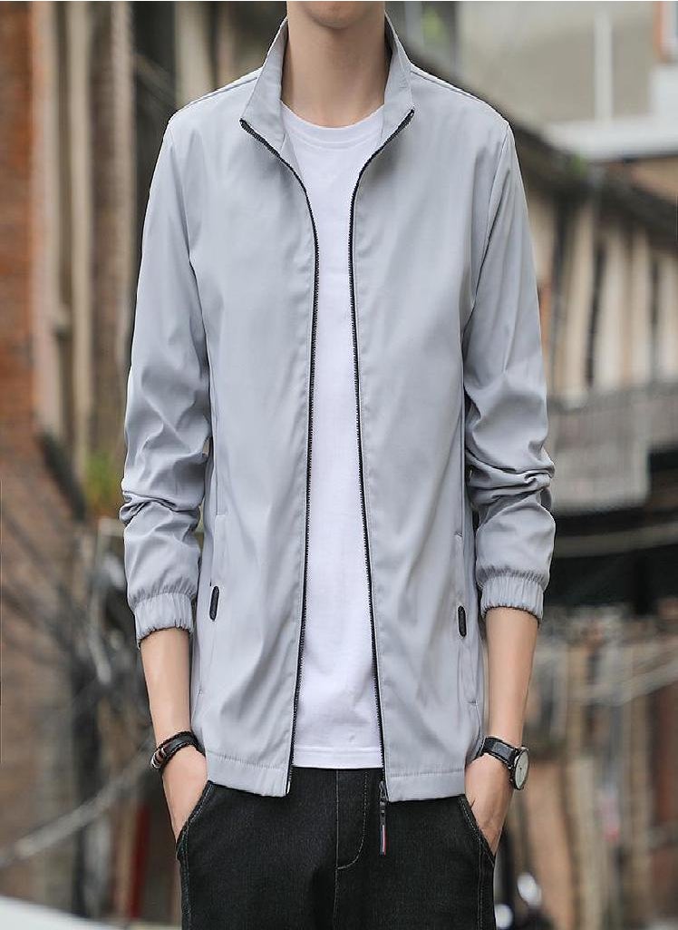 Eckek - Men's Coat Spring and Autumn Leisure Jacket Men's Korean Baseball Uniform Jacket - Image 1