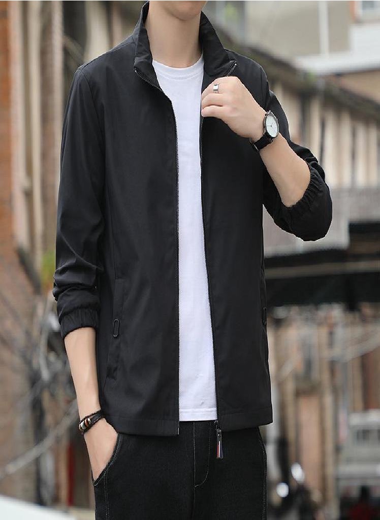 Eckek - Men's Coat Spring and Autumn Leisure Jacket Men's Korean Baseball Uniform Jacket - Image 1