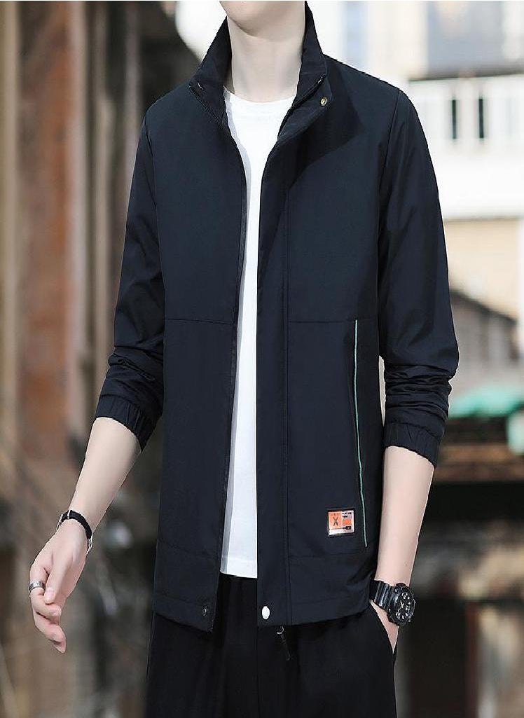 Eckek - Men's Coat Spring and Autumn Leisure Jacket Men's Korean Baseball Uniform Jacket - Image 1