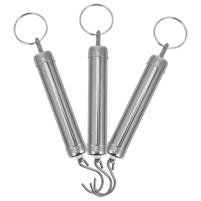 Portable 5kg Spring Scale Hook Weighing Tool 3 Piece Set For Travel Luggage Kitchen - Image 2