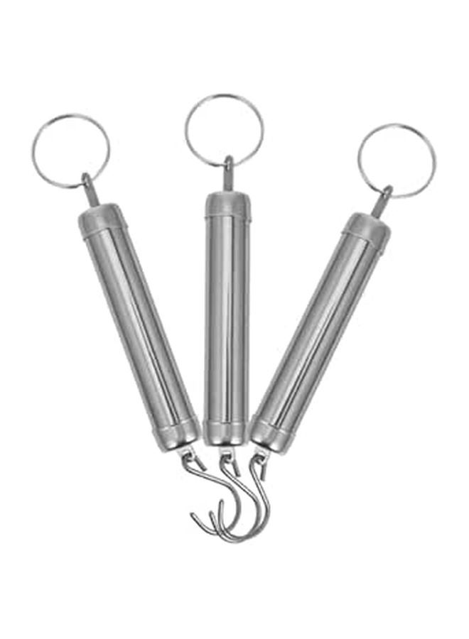 Portable 5kg Spring Scale Hook Weighing Tool 3 Piece Set For Travel Luggage Kitchen - Image 1