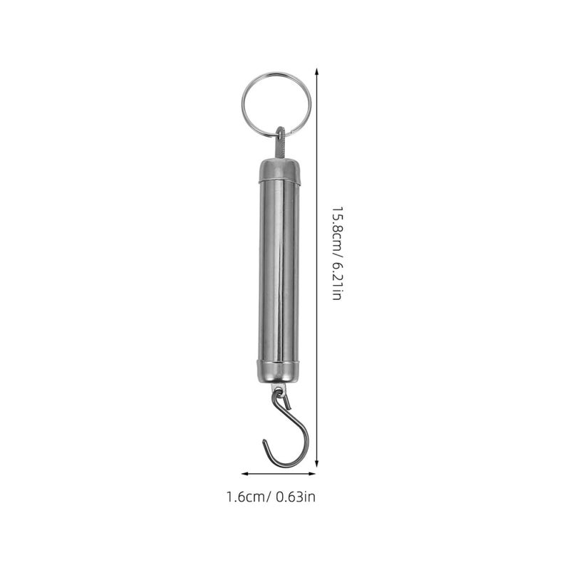 Portable 5kg Spring Scale Hook Weighing Tool 3 Piece Set For Travel Luggage Kitchen - Image 3