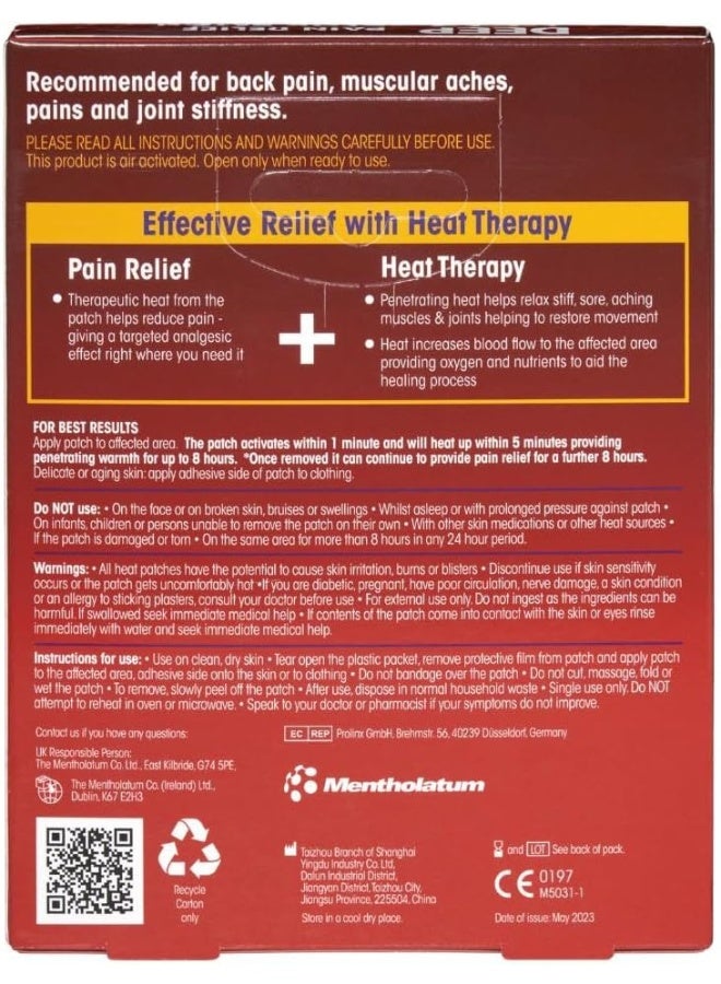 ديب هييت الحرارة العميقة - بقع تخفيف الألم ، لآلام العضلات ، والألم وتيبس (حزمة من 2 بقع) - Image 3