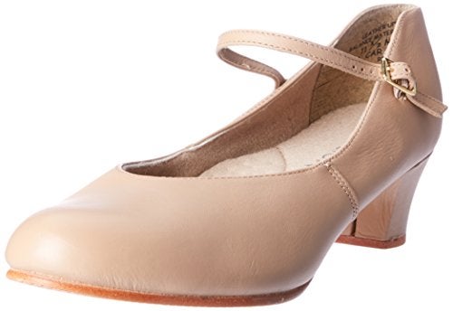 Capezio womens Jr Footlight Character dance shoes Caramel 95 Wide US