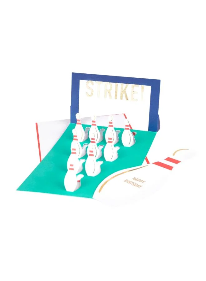 Pop-Up Bowling Birthday Card