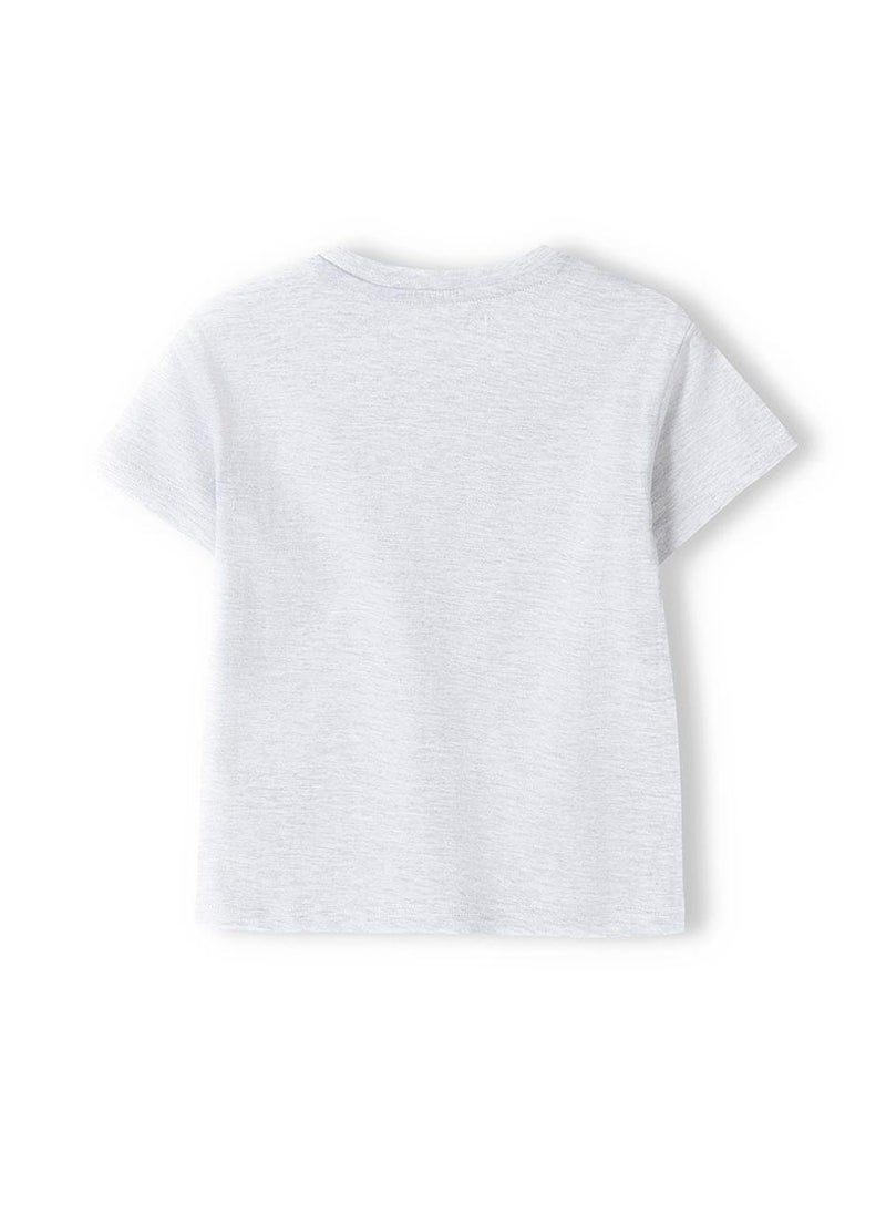 MINOTI Boys t-shirt with graphic print grey - Image 2